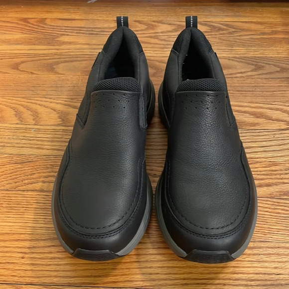 Clarks Wave 2.0 Edge Shoe Black Leather Men’s size 10M NWT Walking - Picture 2 of 11